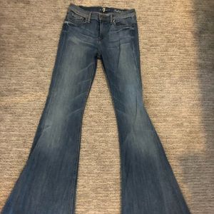 7 for all mankind bell bottom jeans size 26